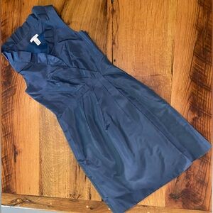 J. Crew 100% Silk Beautiful Cobalt Blue Lined Dress, Many Special Details, Sz 2